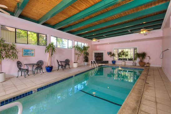The Pink Mansion Indoor Heater Pool